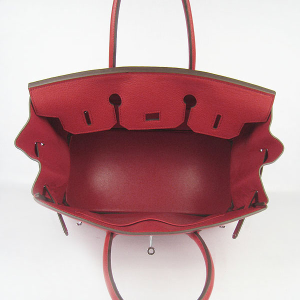 High Quality Fake Hermes Birkin 35CM Togo Leather Bag Red 6089